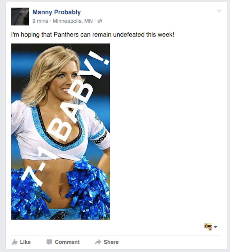 Illustration for article titled The Best And Dumbest Meme Is Unfolding On The Panthers' Facebook Page